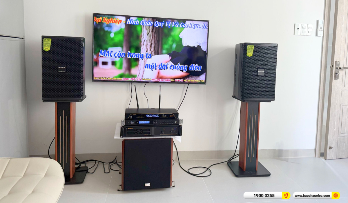 Lắp đặt dàn karaoke Domus hơn 32tr cho chị Nga tại Bình Dương