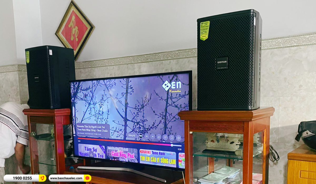 Lắp đặt dàn karaoke Domus hơn 24tr cho chị Nga tại TP HCM 