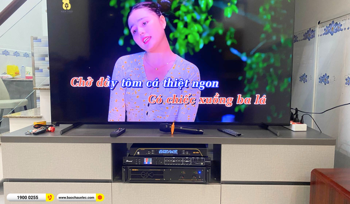 Lắp đặt dàn karaoke Domus hơn 32tr cho chị Vy tại TP HCM