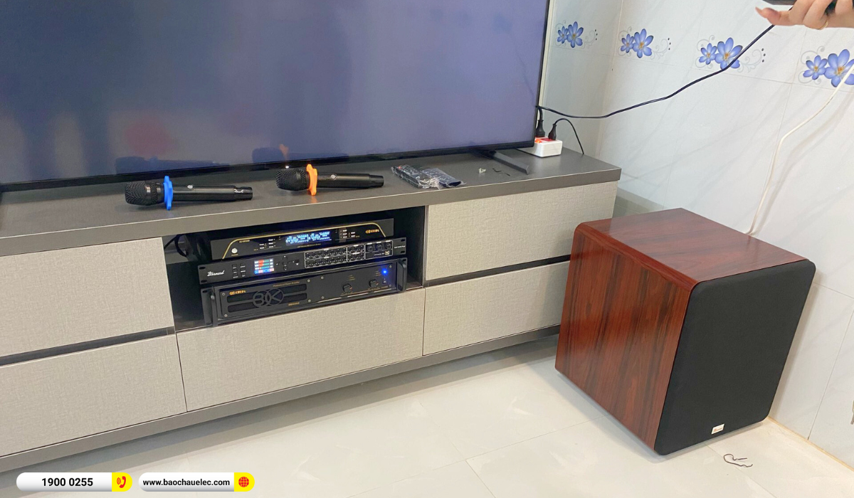 Lắp đặt dàn karaoke Domus hơn 32tr cho chị Vy tại TP HCM