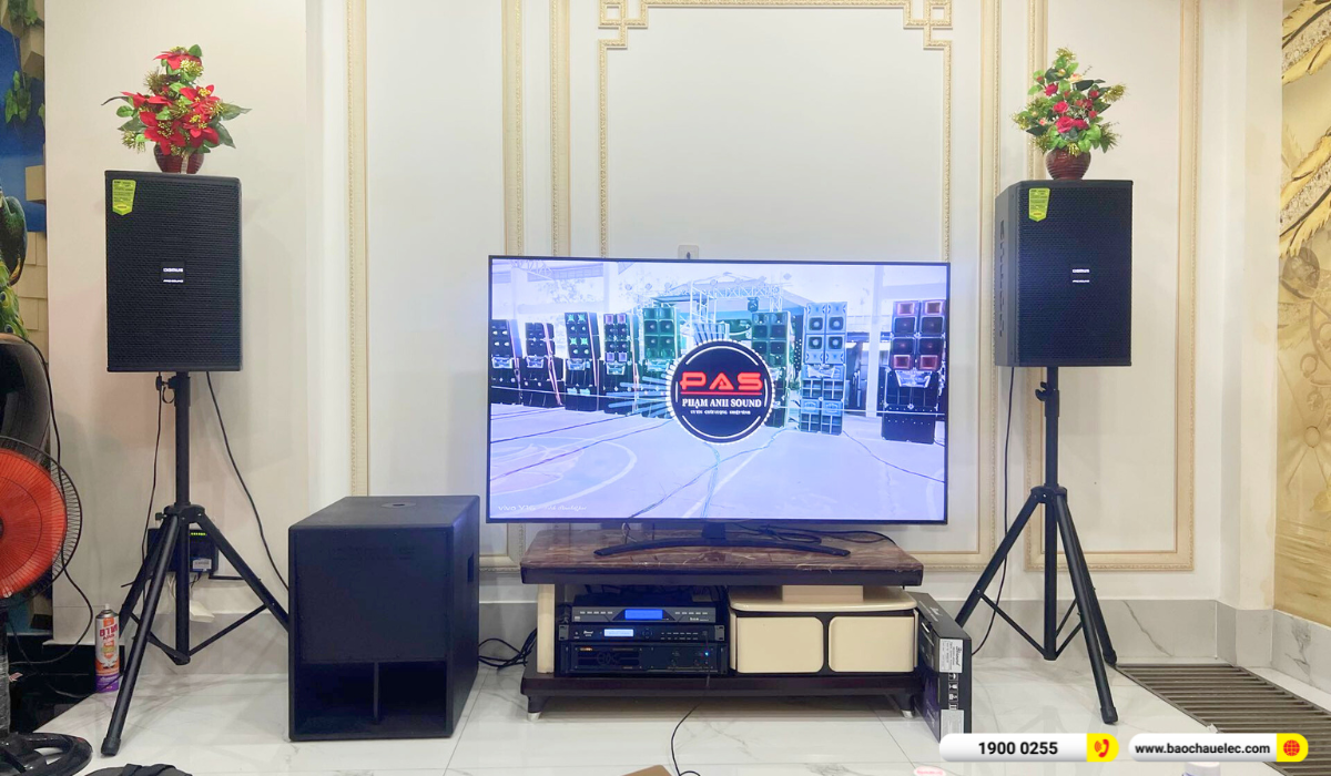 Lắp đặt dàn karaoke Domus hơn 40tr cho chú Sang tại TP HCM