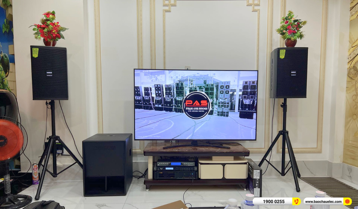 Lắp đặt dàn karaoke Domus hơn 40tr cho chú Sang tại TP HCM