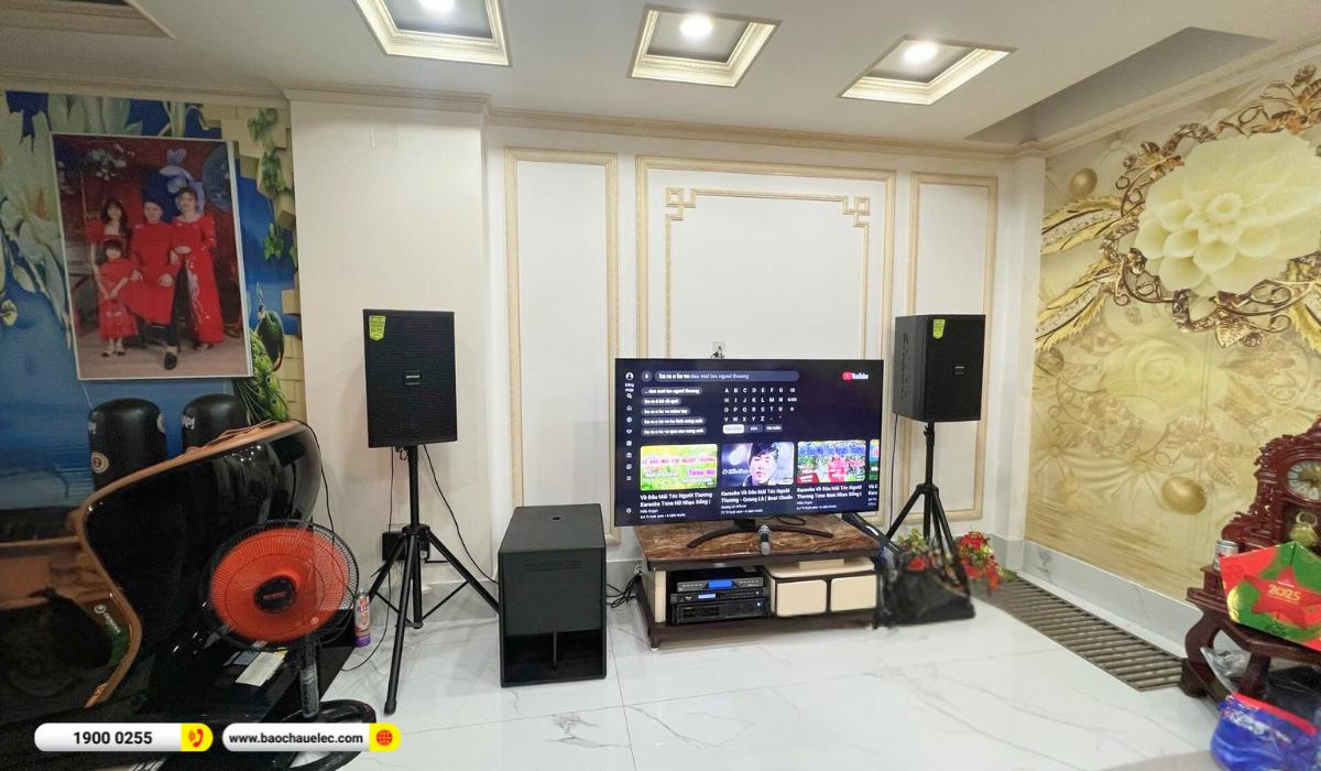 Lắp đặt dàn karaoke Domus hơn 40tr cho chú Sang tại TP HCM