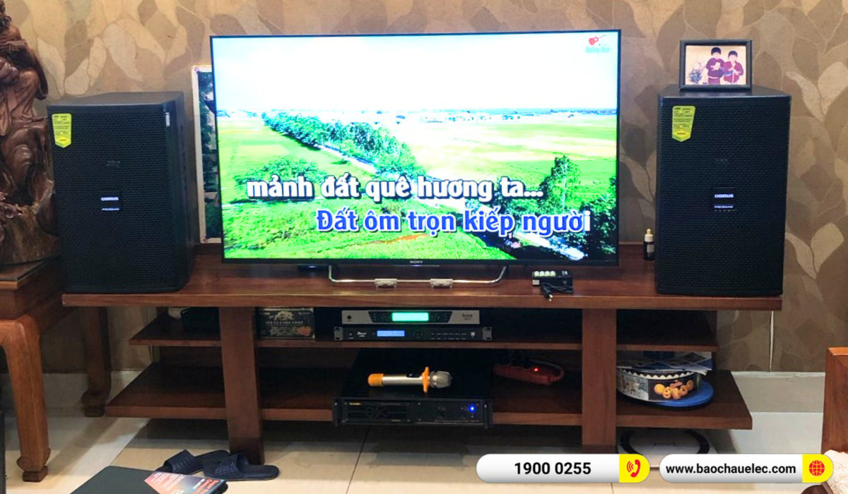 Lắp đặt dàn karaoke Domus hơn 30tr cho cô Vui tại Hà Nội