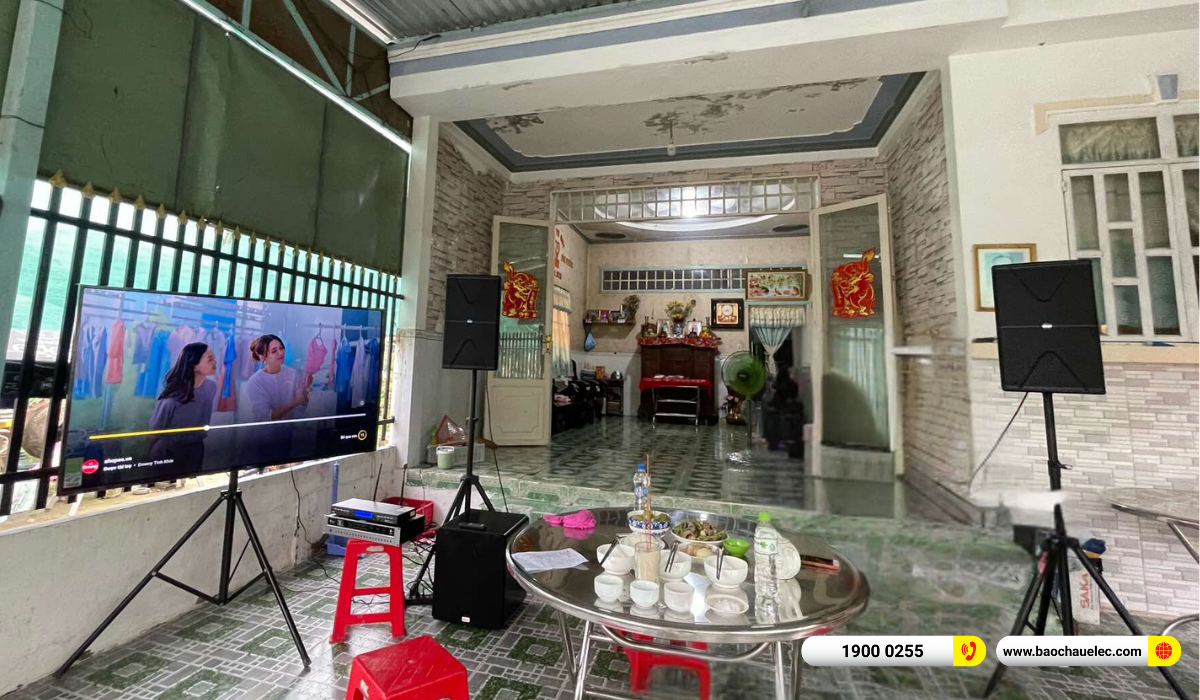 Lắp đặt dàn karaoke Domus gần 30tr cho chị Tâm tại Cần Thơ