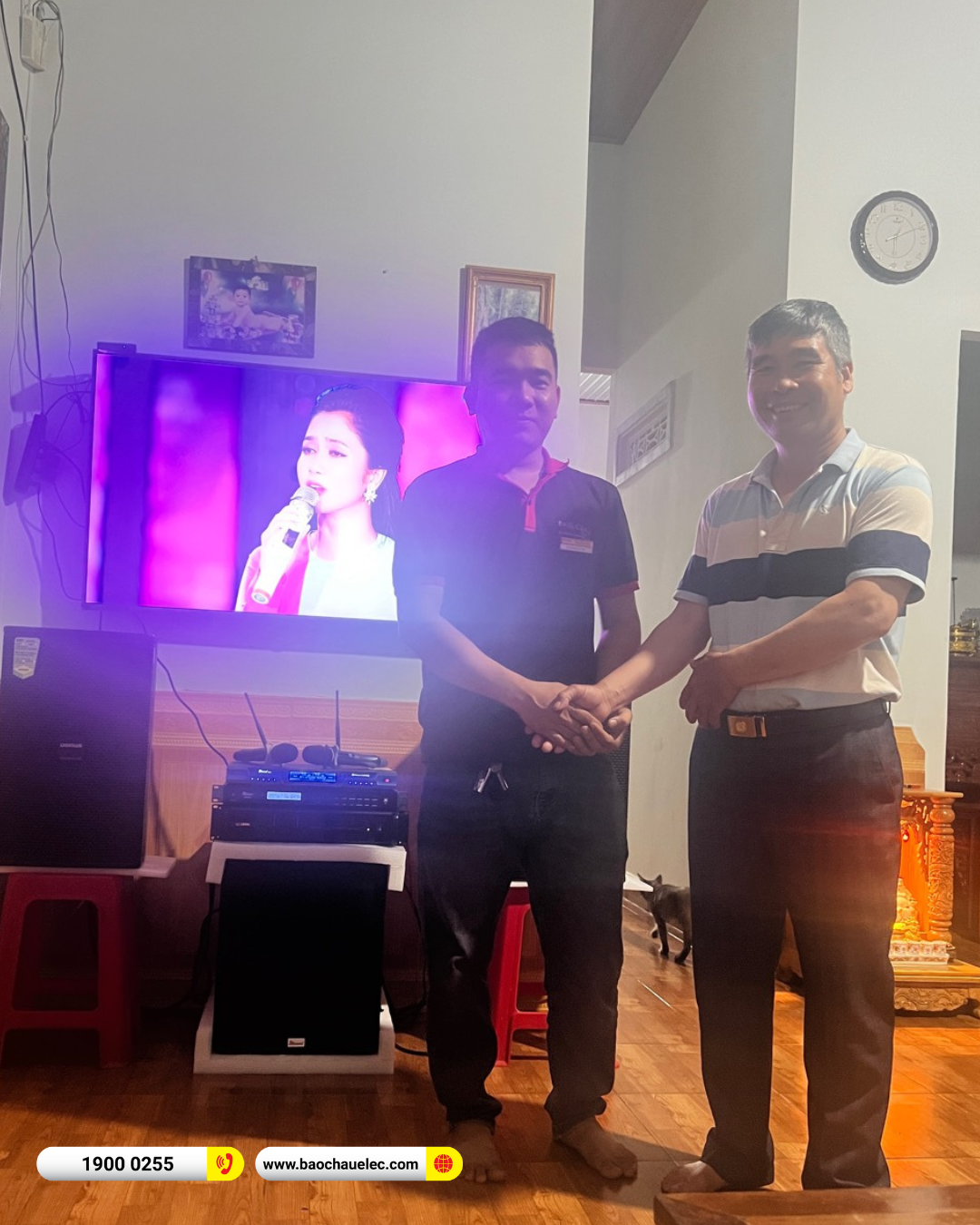 Lắp đặt dàn karaoke Domus hơn 33tr cho chú Phượng tại Đắk Lắk