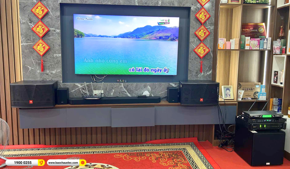 Lắp đặt dàn karaoke JBL hơn 35tr cho anh Long tại Thái Nguyên