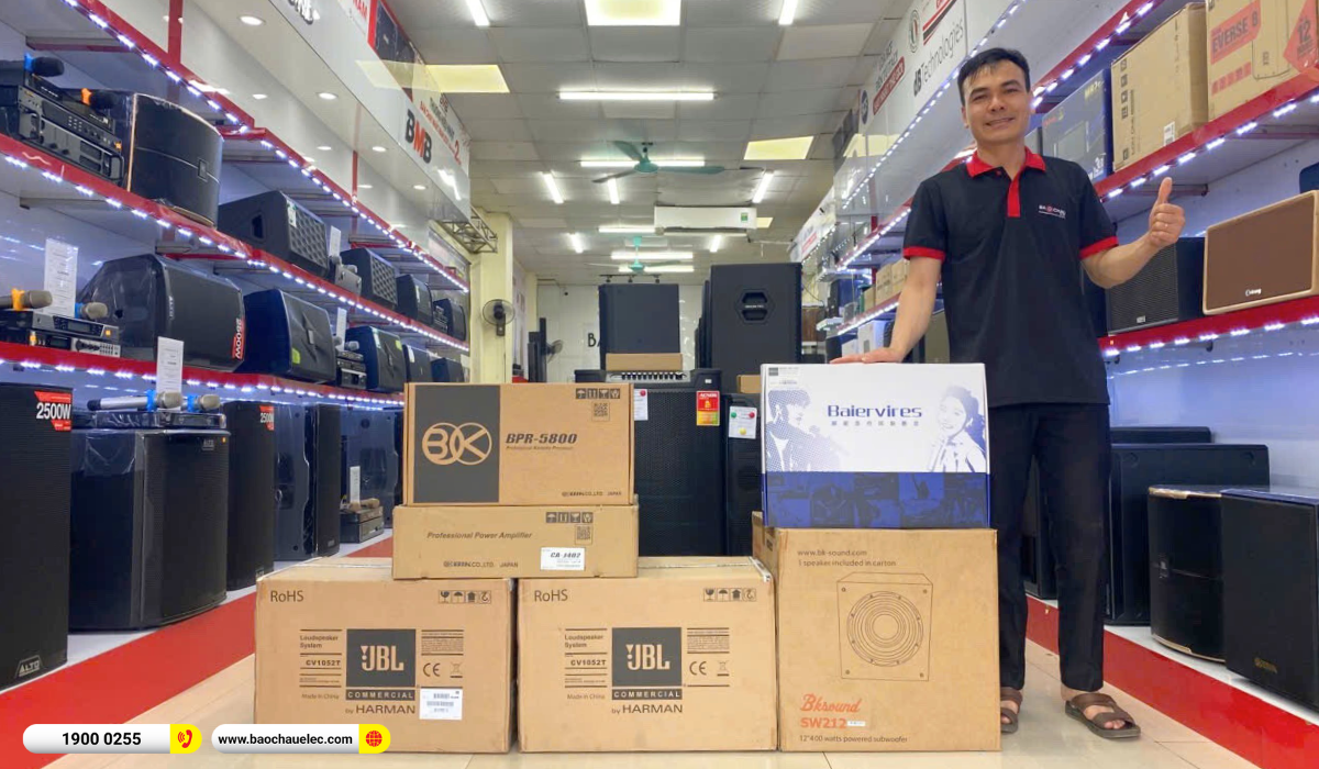Lắp đặt dàn karaoke JBL hơn 35tr cho anh Long tại Thái Nguyên