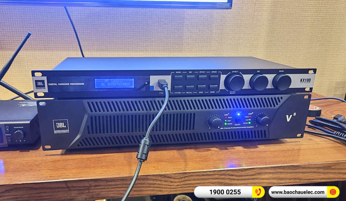 Lắp đặt dàn karaoke JBL hơn 101tr cho anh Vỹ tại Hưng Yên