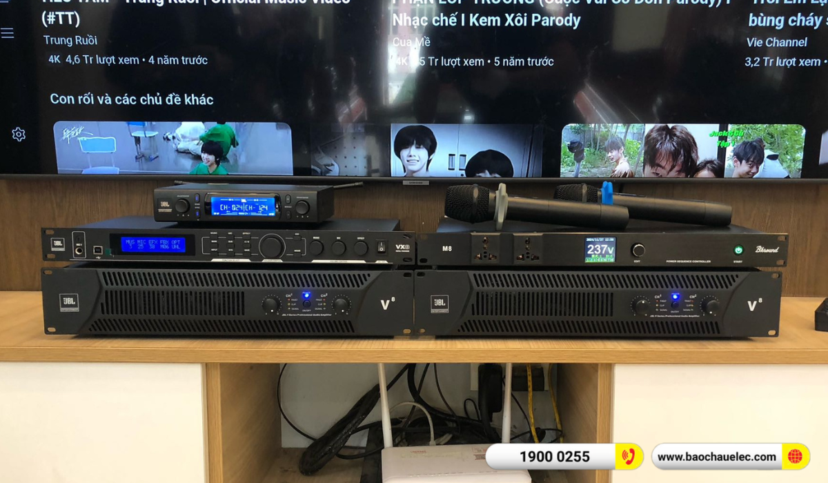 Lắp đặt dàn karaoke JBL hơn 110tr cho chị Hường tại Hải Dương