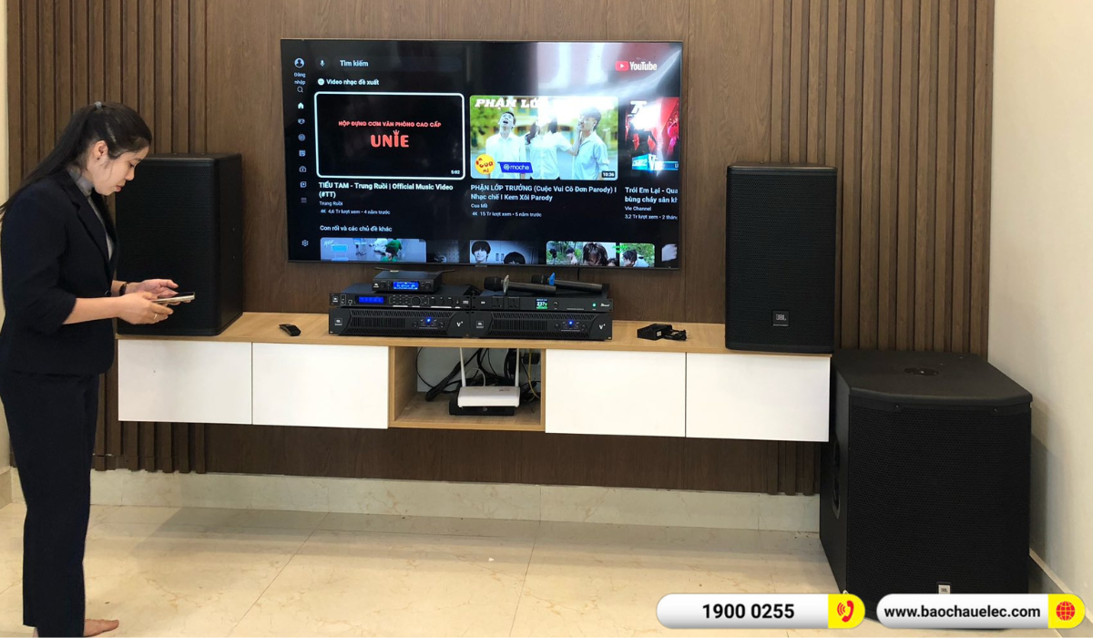 Lắp đặt dàn karaoke JBL hơn 110tr cho chị Hường tại Hải Dương