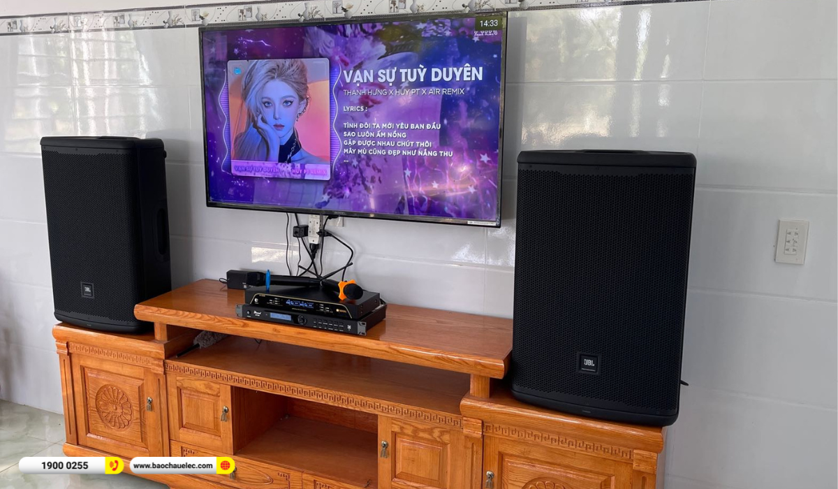 Lắp đặt dàn karaoke JBL hơn 37tr cho anh Ân tại Long An