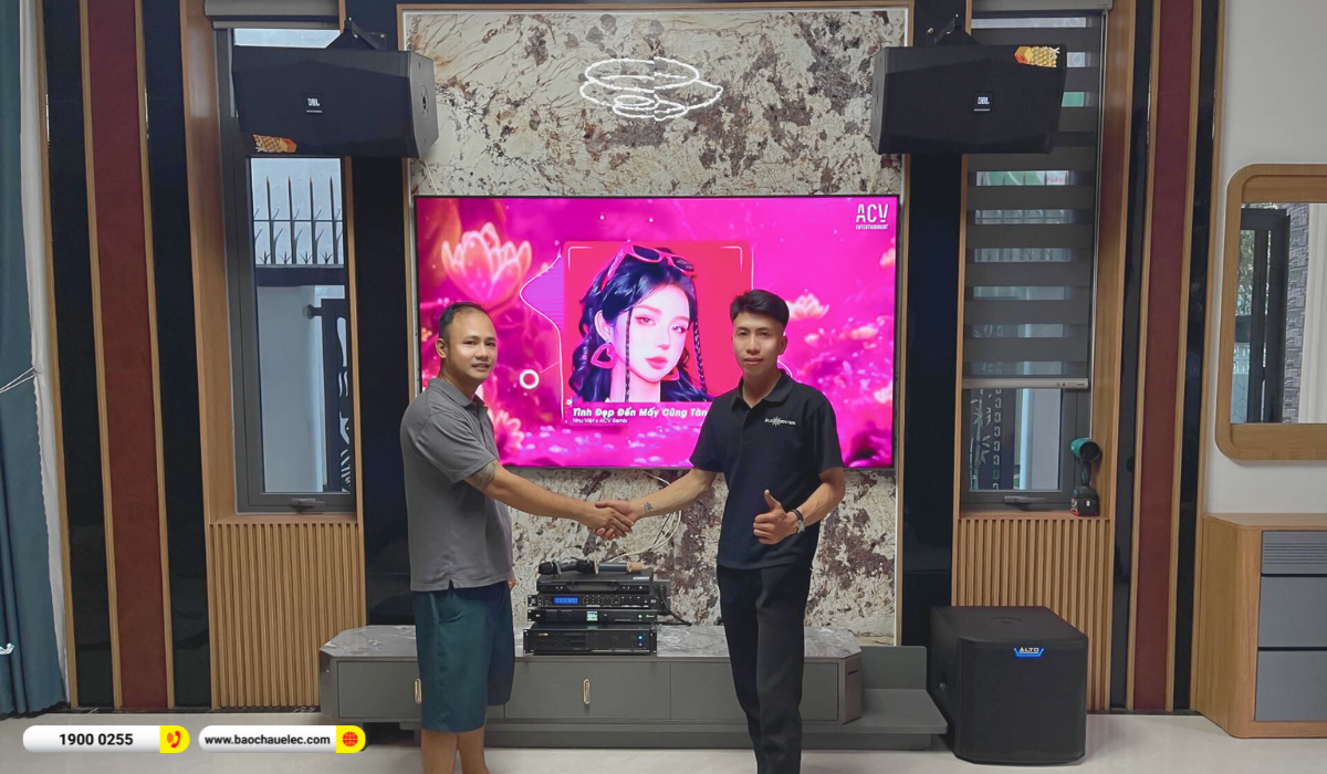 Lắp đặt dàn karaoke JBL hơn 75tr cho anh Tuấn tại Bình Dương