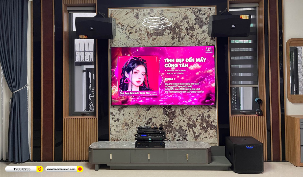 Lắp đặt dàn karaoke JBL hơn 75tr cho anh Tuấn tại Bình Dương