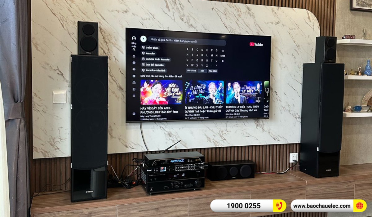 Lắp đặt dàn karaoke, nghe nhạc Yamaha hơn 27tr cho anh Dũng tại Hà Nội