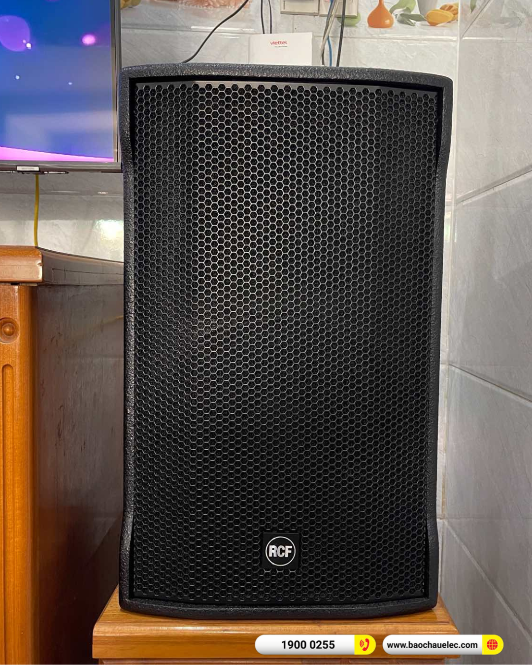 Lắp đặt dàn karaoke RCF hơn 94tr cho anh Bình tại Bình Dương (RCF CMAX 4112, JBL V8, JBL VX8, BCE VIP3000)