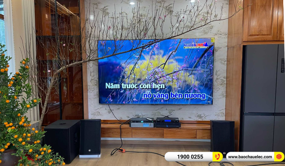 Lắp đặt dàn karaoke RCF hơn 147tr cho anh Dũng tại Bắc Giang