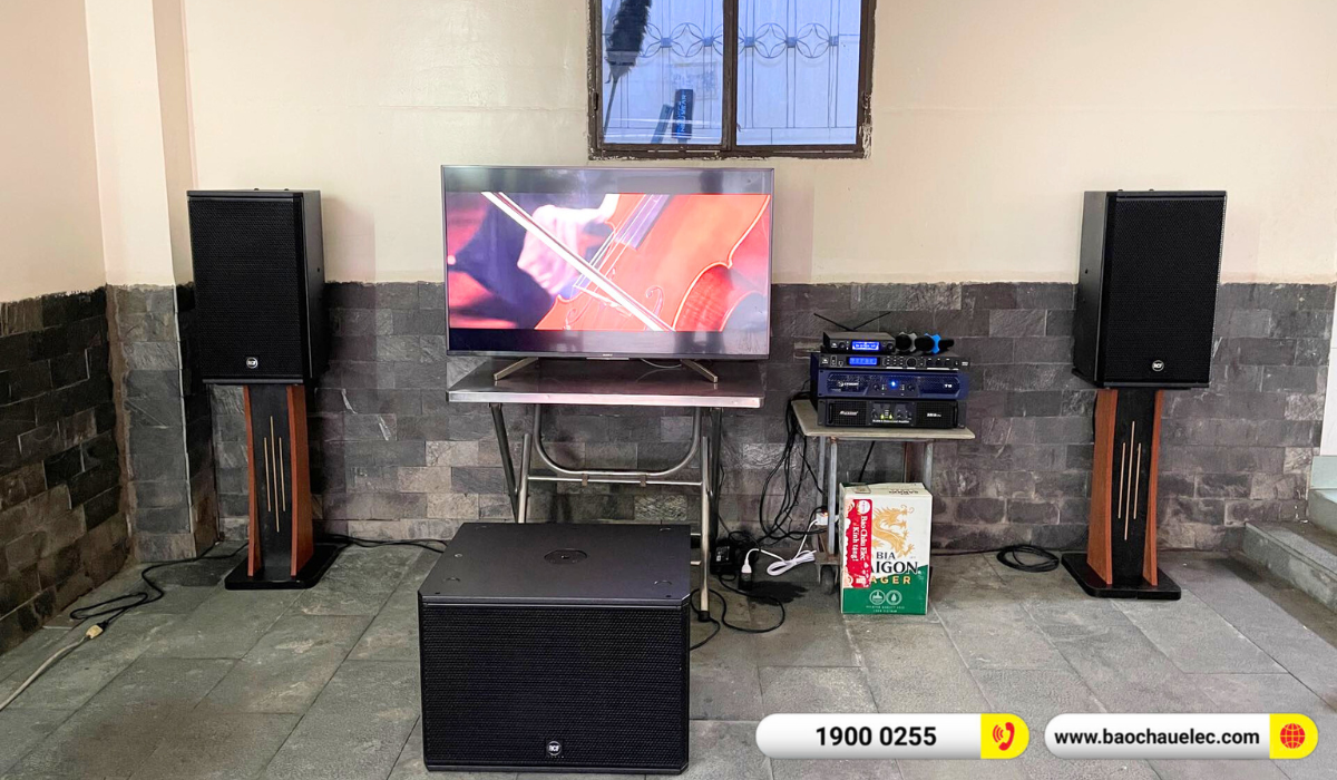 Lắp đặt dàn karaoke RCF hơn 107tr cho anh Dũng tại Bình Dương