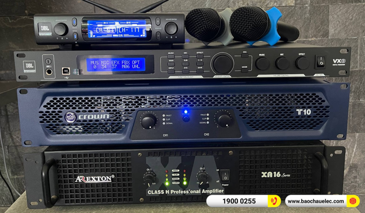 Lắp đặt dàn karaoke RCF hơn 107tr cho anh Dũng tại Bình Dương