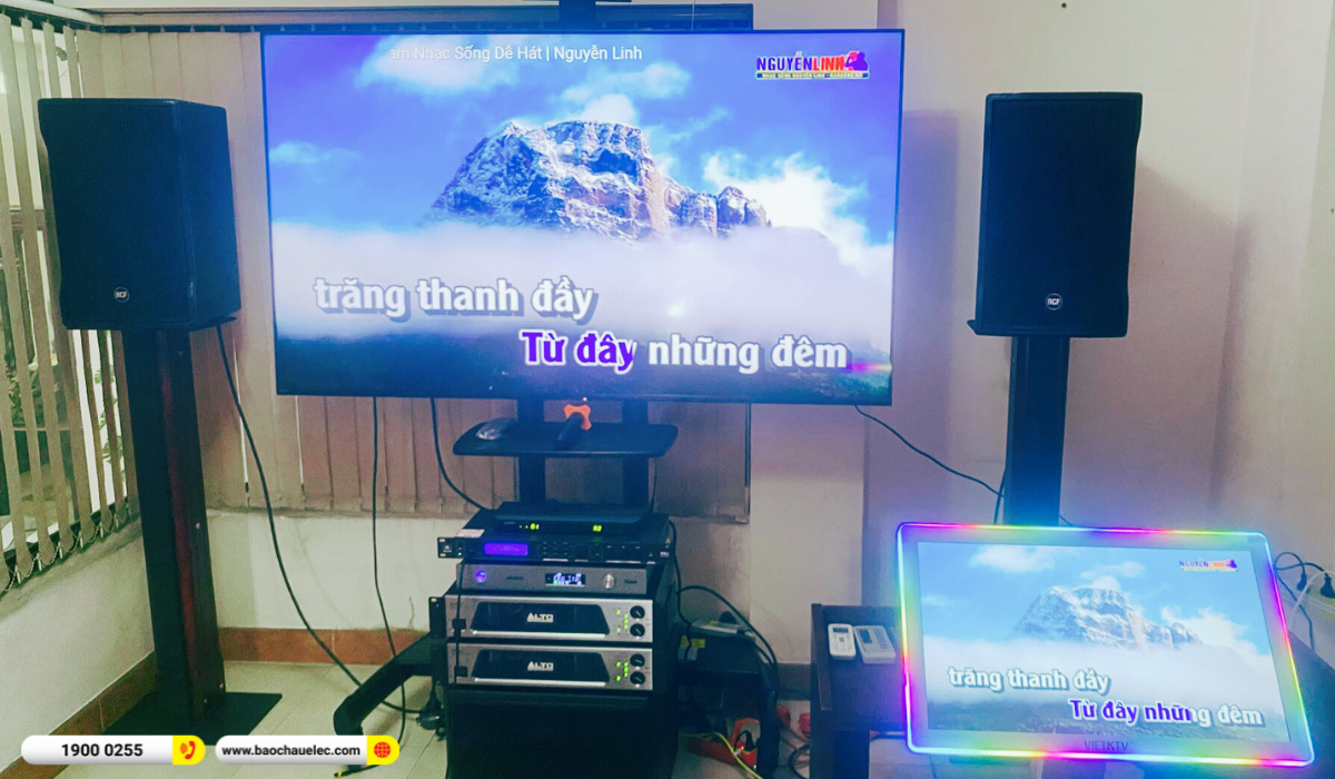 Lắp đặt dàn karaoke RCF hơn 146tr cho anh Hà tại TP HCM