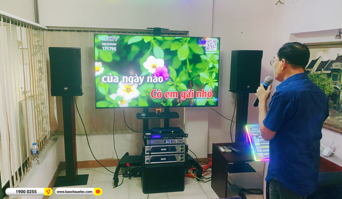 Lắp đặt dàn karaoke RCF hơn 146tr cho anh Hà tại TP HCM