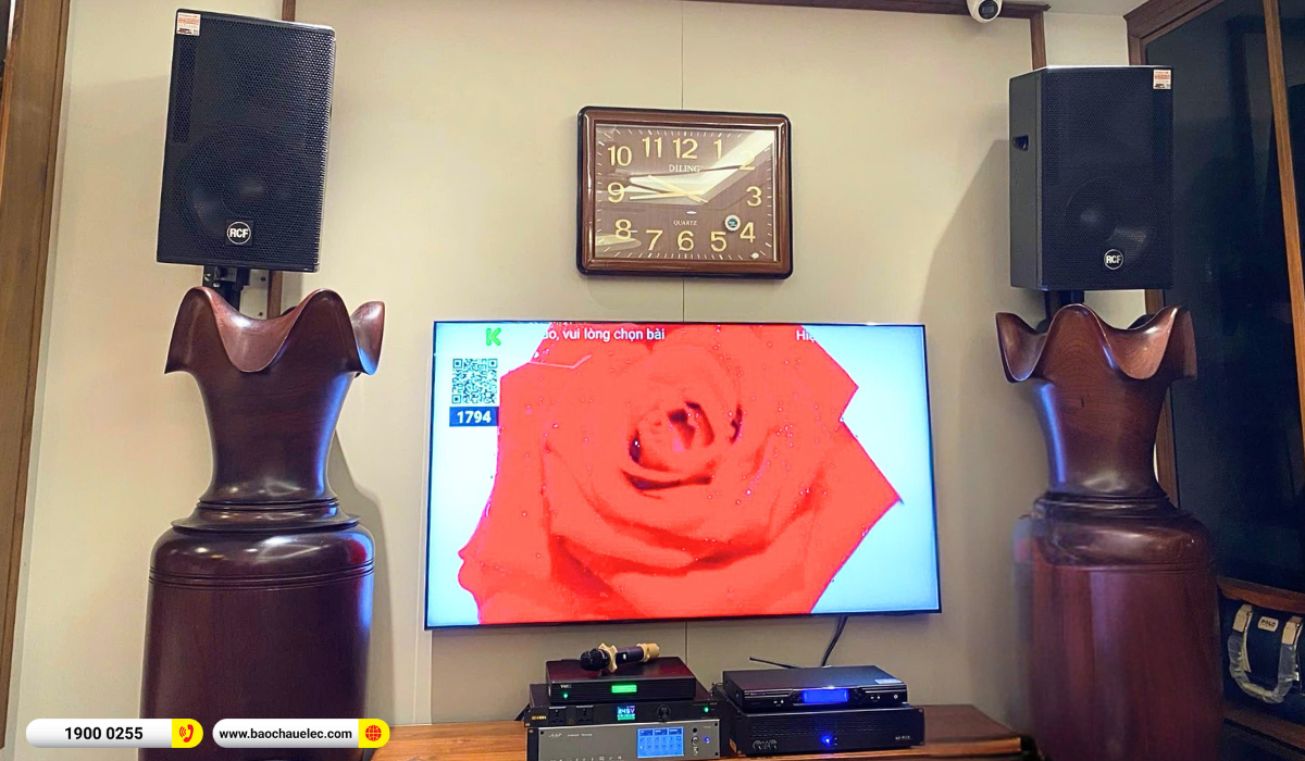 Lắp đặt dàn karaoke RCF gần 174tr cho anh Hoàng tại Hà Nội