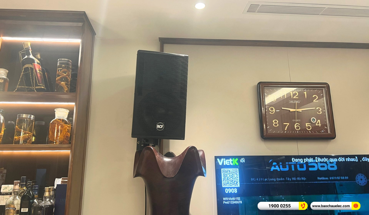Lắp đặt dàn karaoke RCF gần 174tr cho anh Hoàng tại Hà Nội