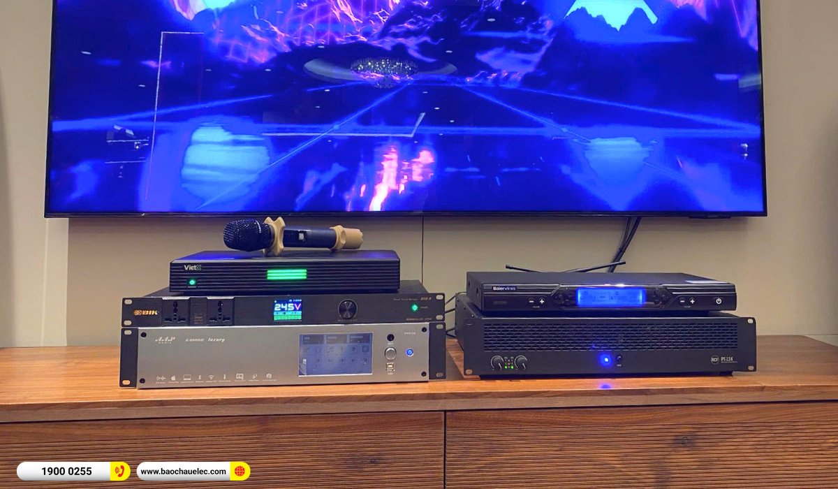 Lắp đặt dàn karaoke RCF gần 174tr cho anh Hoàng tại Hà Nội
