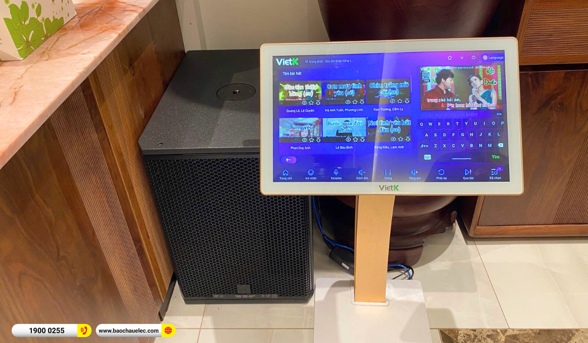 Lắp đặt dàn karaoke RCF gần 174tr cho anh Hoàng tại Hà Nội