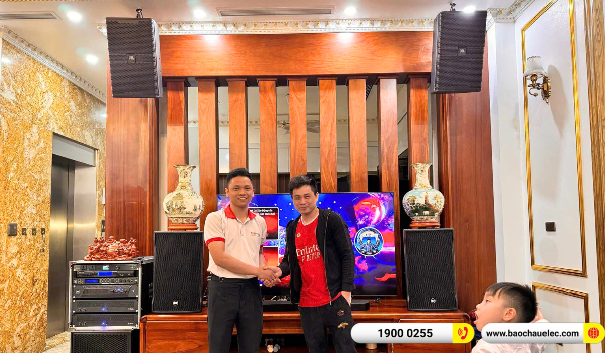 Lắp đặt dàn karaoke RCF hơn 167tr cho anh Hùng tại Hà Nội