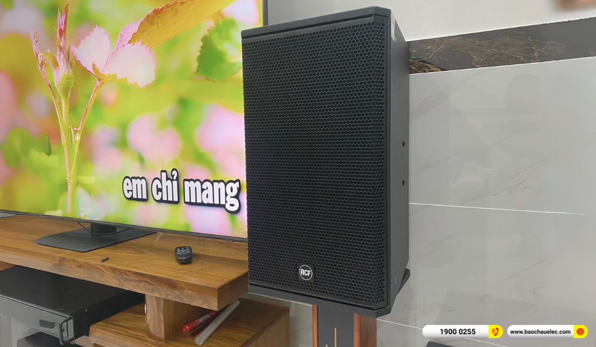 Lắp đặt dàn karaoke RCF hơn 91tr cho anh Lợi tại TP HCM