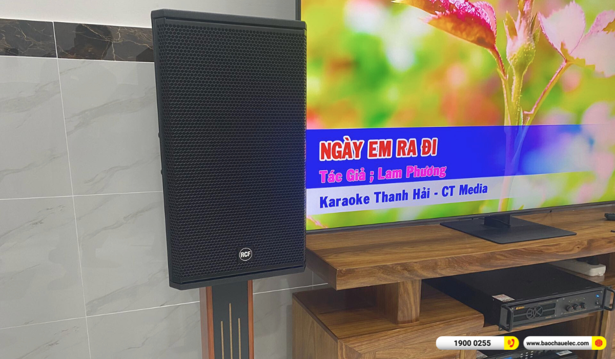 Lắp đặt dàn karaoke RCF hơn 91tr cho anh Lợi tại TP HCM