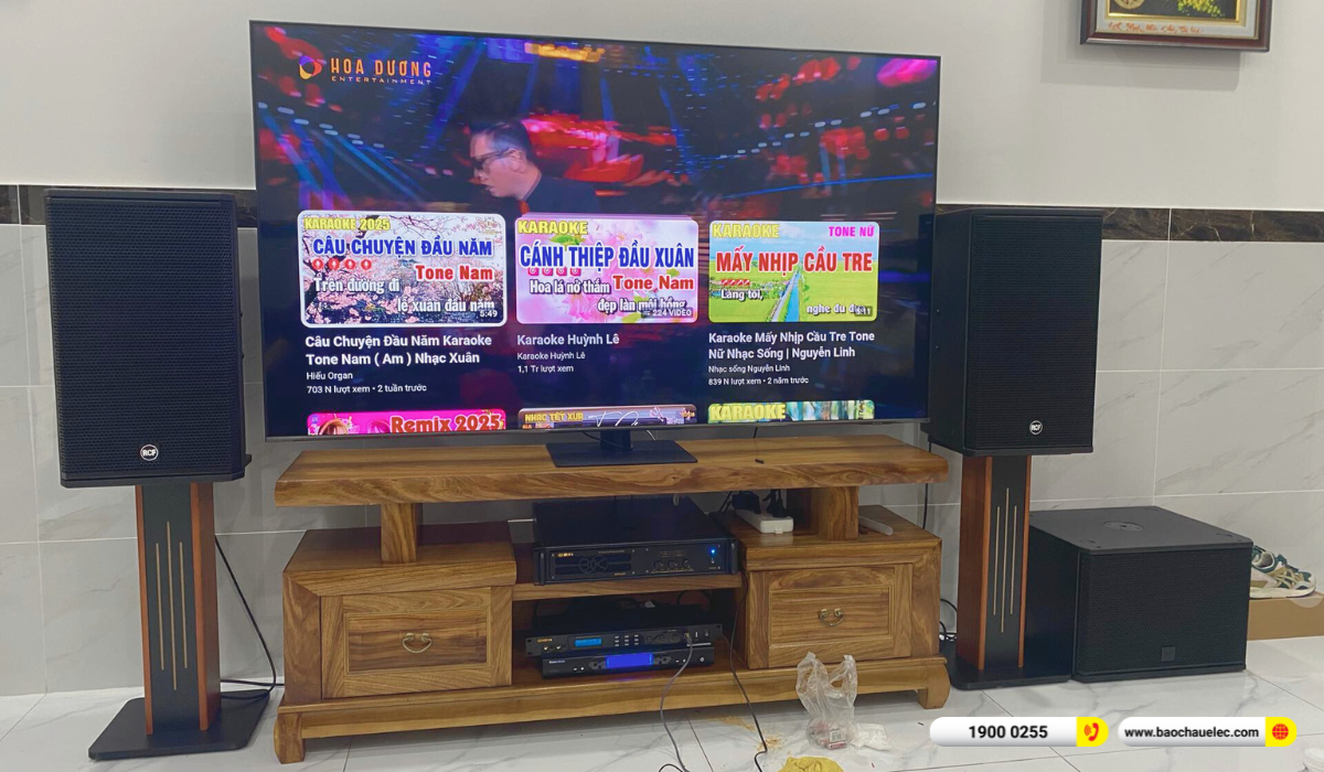 Lắp đặt dàn karaoke RCF hơn 91tr cho anh Lợi tại TP HCM