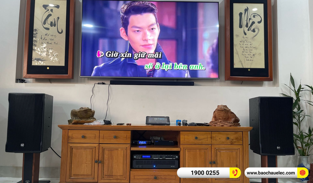 Lắp đặt dàn karaoke RCF hơn `28tr cho anh Nam tại Bình Dương