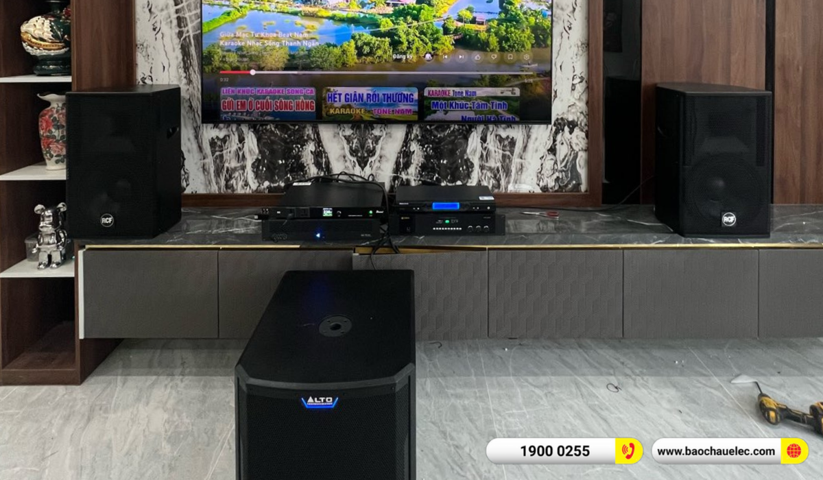 Lắp đặt dàn karaoke RCF hơn 145tr cho anh Sơn tại Hải Phòng