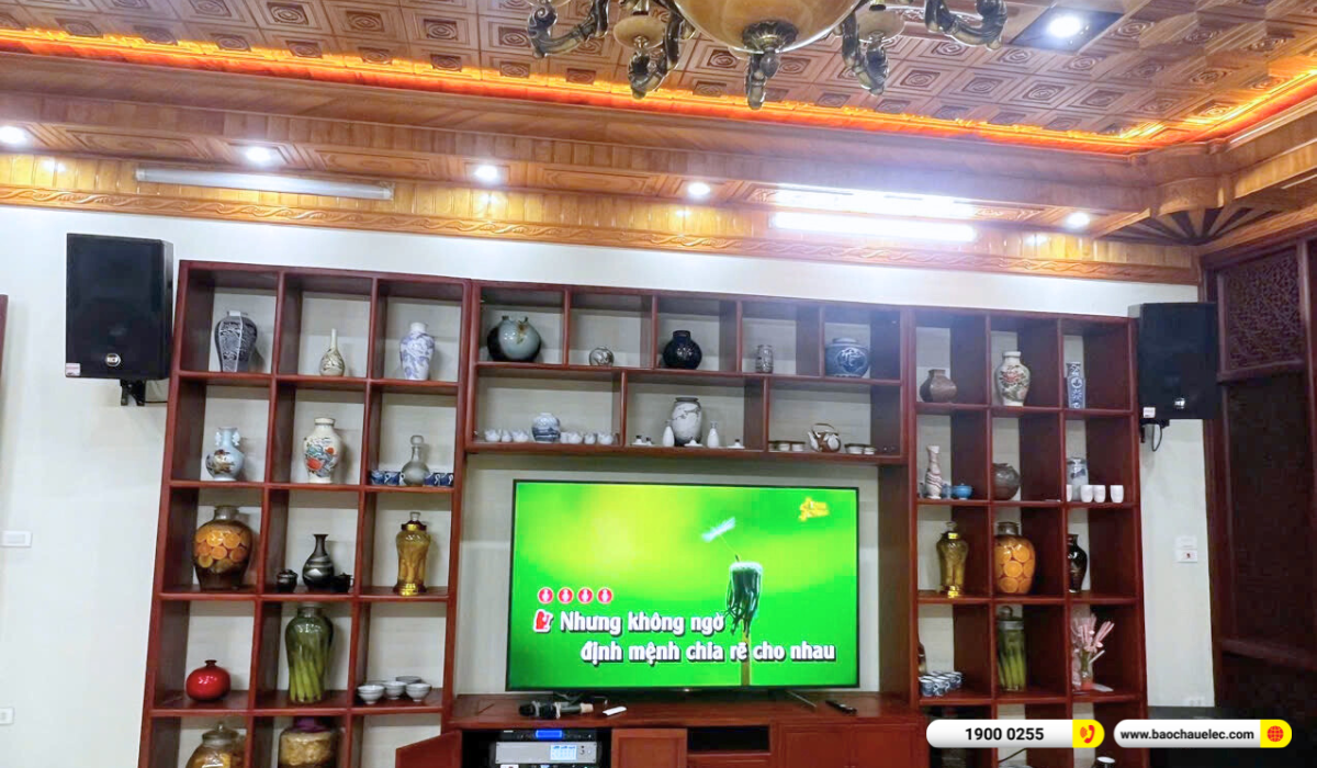 Lắp đặt dàn karaoke RCF hơn 189tr cho anh Thắng tại Bắc Ninh