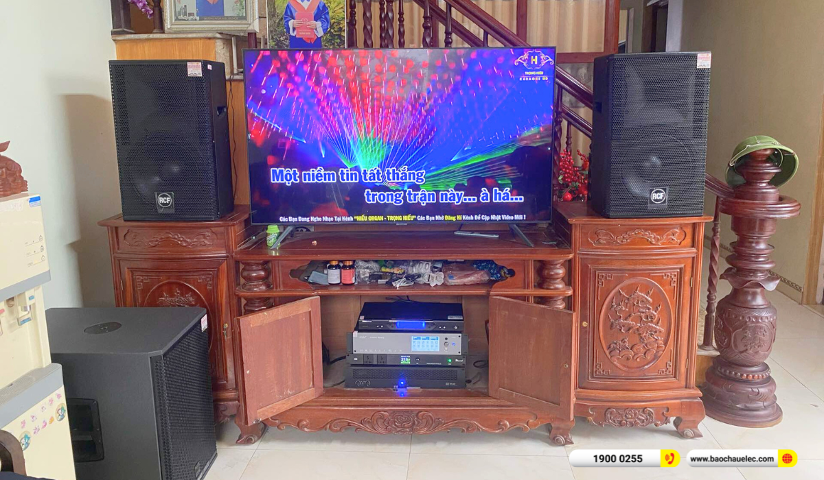 Lắp đặt dàn karaoke RCF gần 169tr cho anh Thế tại Hà Nam