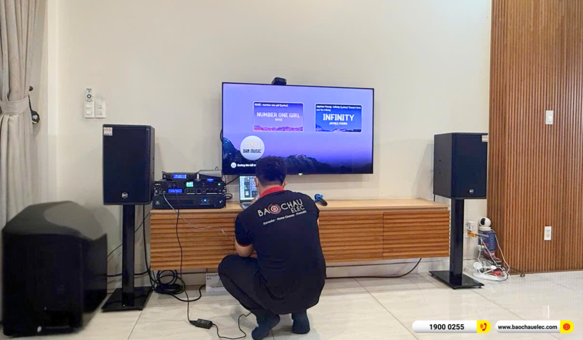 Lắp đặt dàn karaoke RCF hơn 70tr cho anh Thọ tại TP HCM