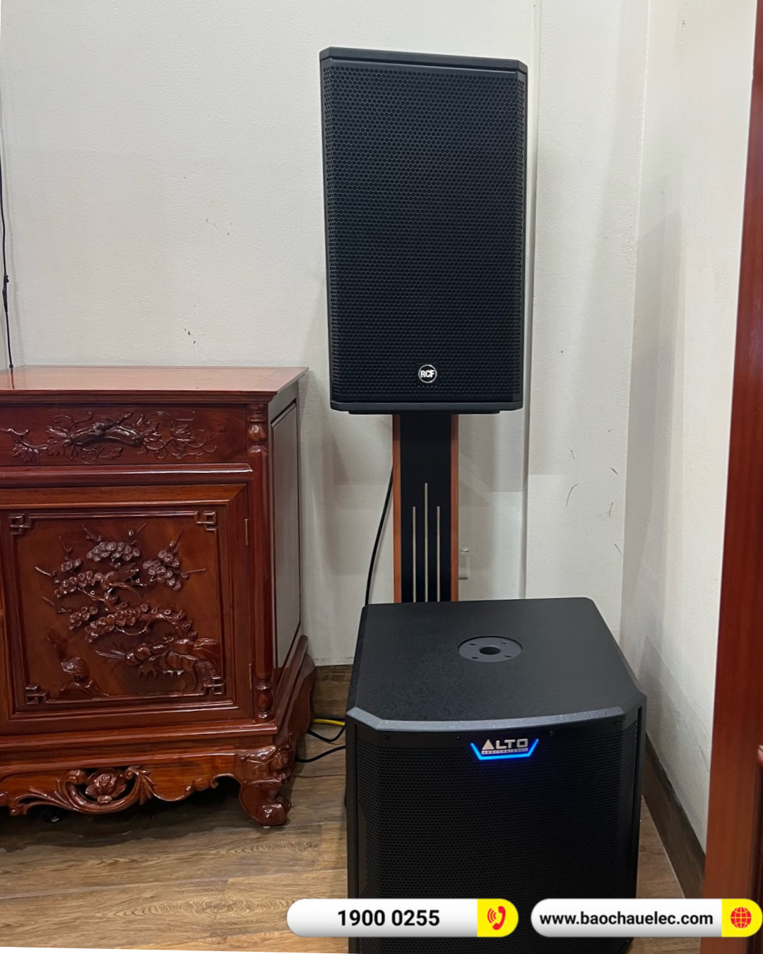 Lắp đặt dàn karaoke RCF hơn 84tr cho anh Thủy tại Quảng Ninh