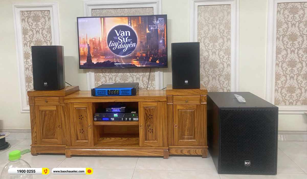 Lắp đặt dàn karaoke RCF gần 192tr cho anh Toàn tại TP HCM