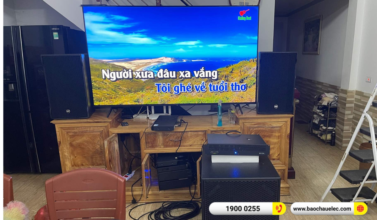 Lắp đặt dàn karaoke RCF hon 97tr cho anh Tuấn Anh tại Sơn La