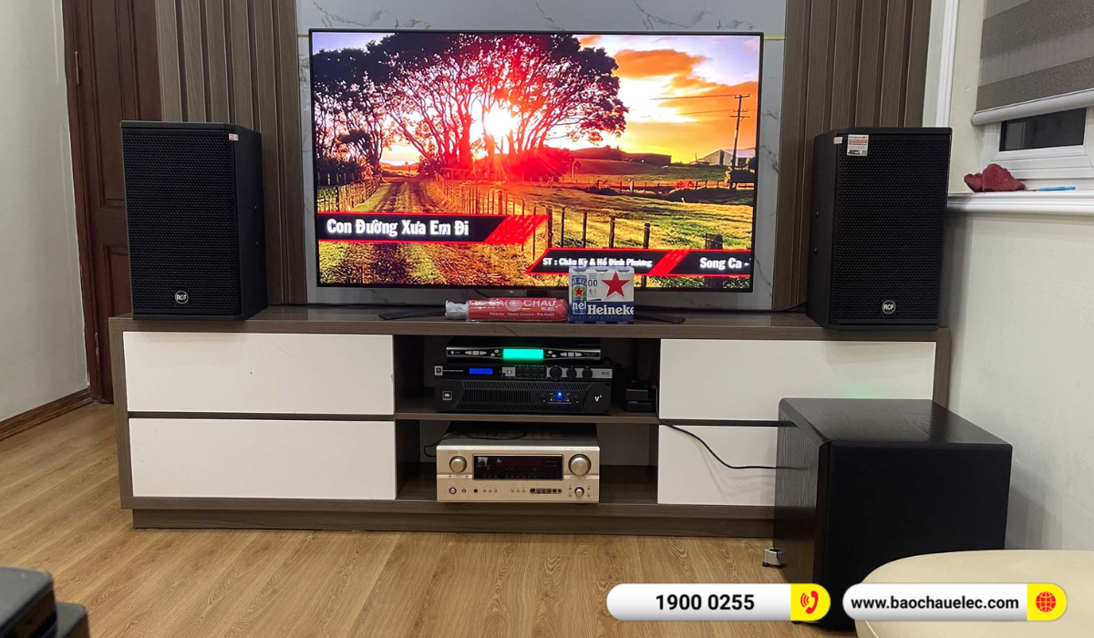 Lắp đặt dàn karaoke RCF hơn 61tr cho anh Tuấn tại Hà Nội