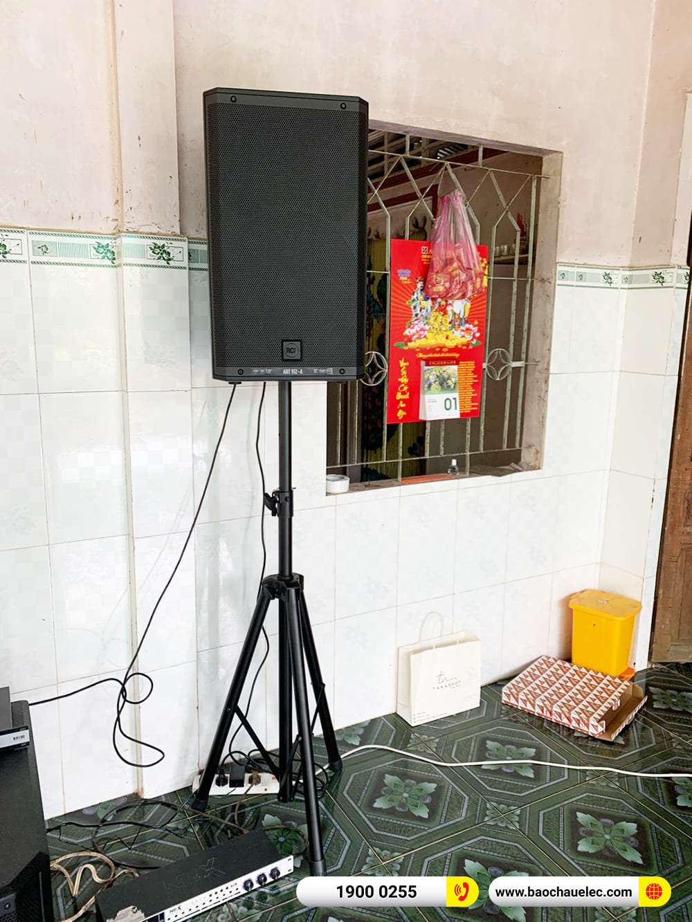 Lắp đặt dàn karaoke RCF hơn 75tr cho anh Út ở Tiền Giang