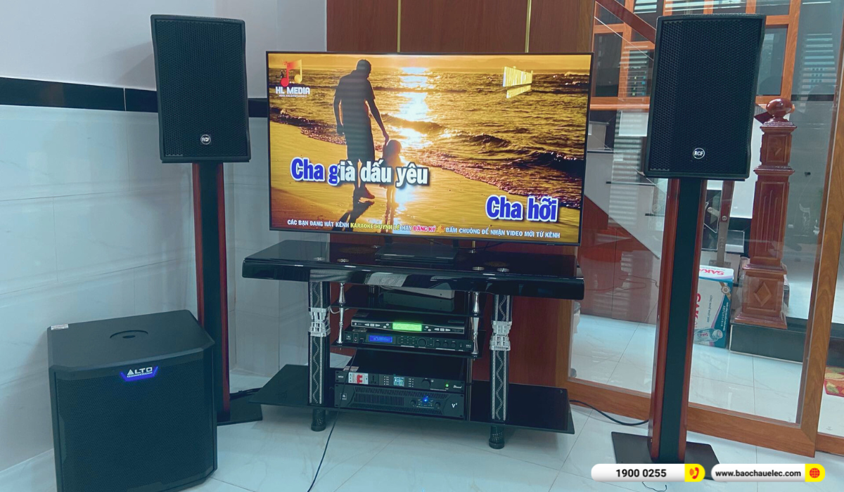 Lắp dặt dàn karaoke RCF hơn 102tr cho chị Bình tại TP HCM