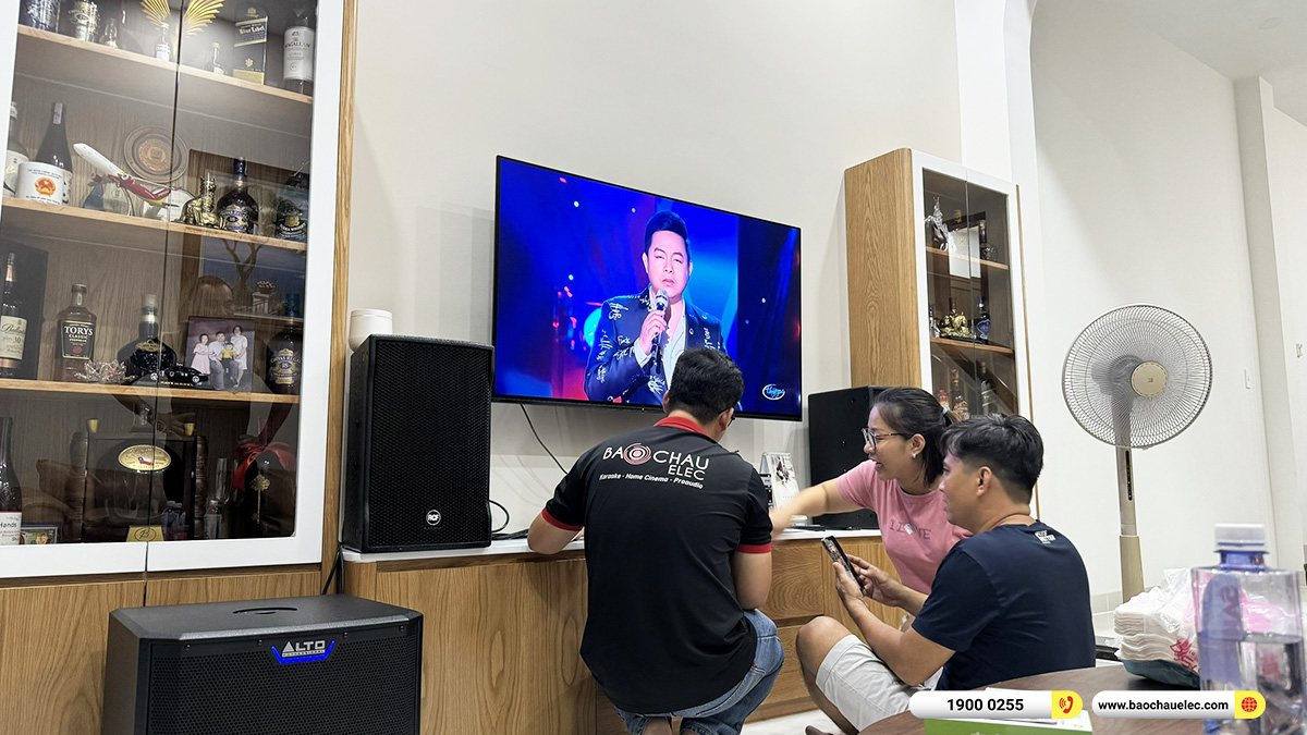 Lắp đặt dàn karaoke RCF hơn 96tr cho chị Dương ở TPHCM
