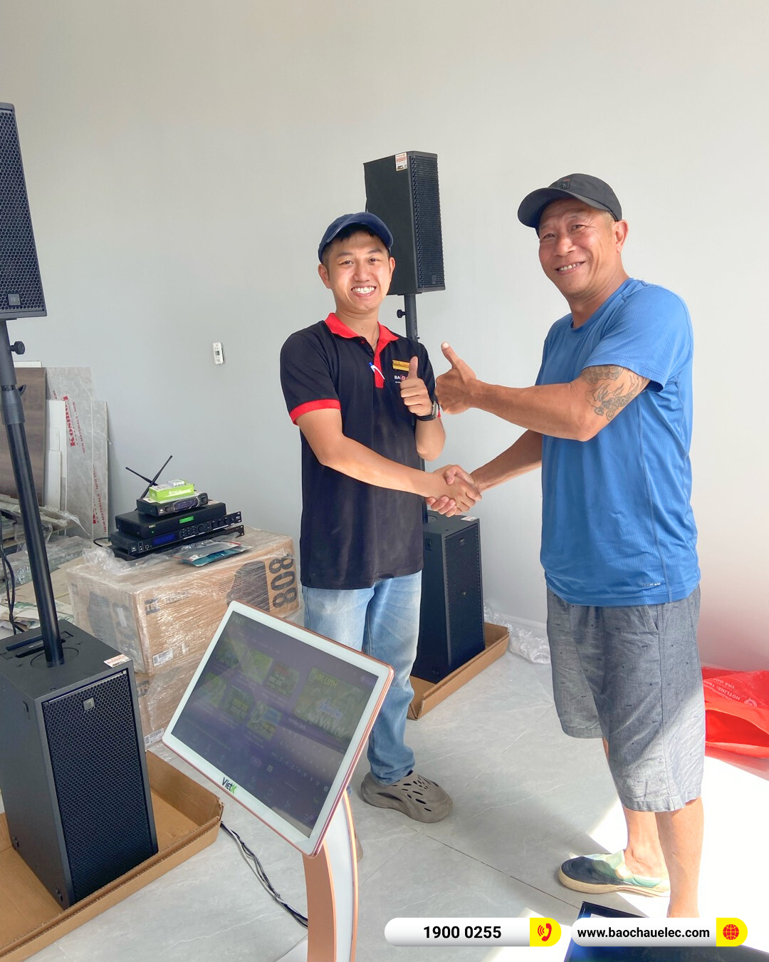 Lắp đặt dàn karaoke RCF gần 292tr cho chị Tú tại Cà Mau