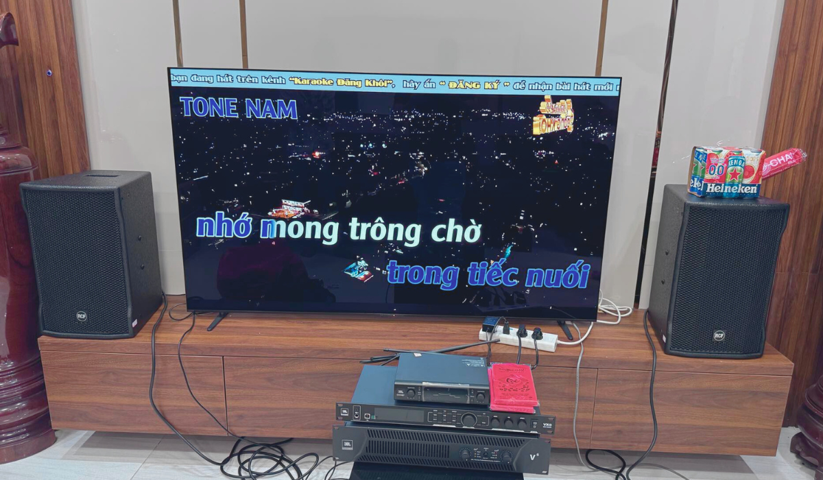 Lắp đặt dàn karaoke RCF hơn 84tr cho cô Huyền tại TP HCM