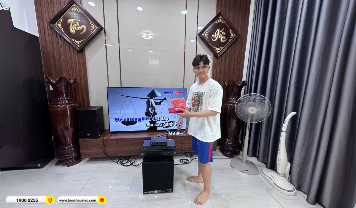 Lắp đặt dàn karaoke RCF hơn 84tr cho cô Huyền tại TP HCM