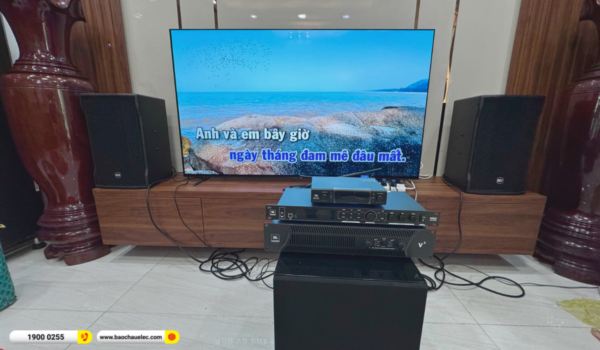 Lắp đặt dàn karaoke RCF hơn 84tr cho cô Huyền tại TP HCM