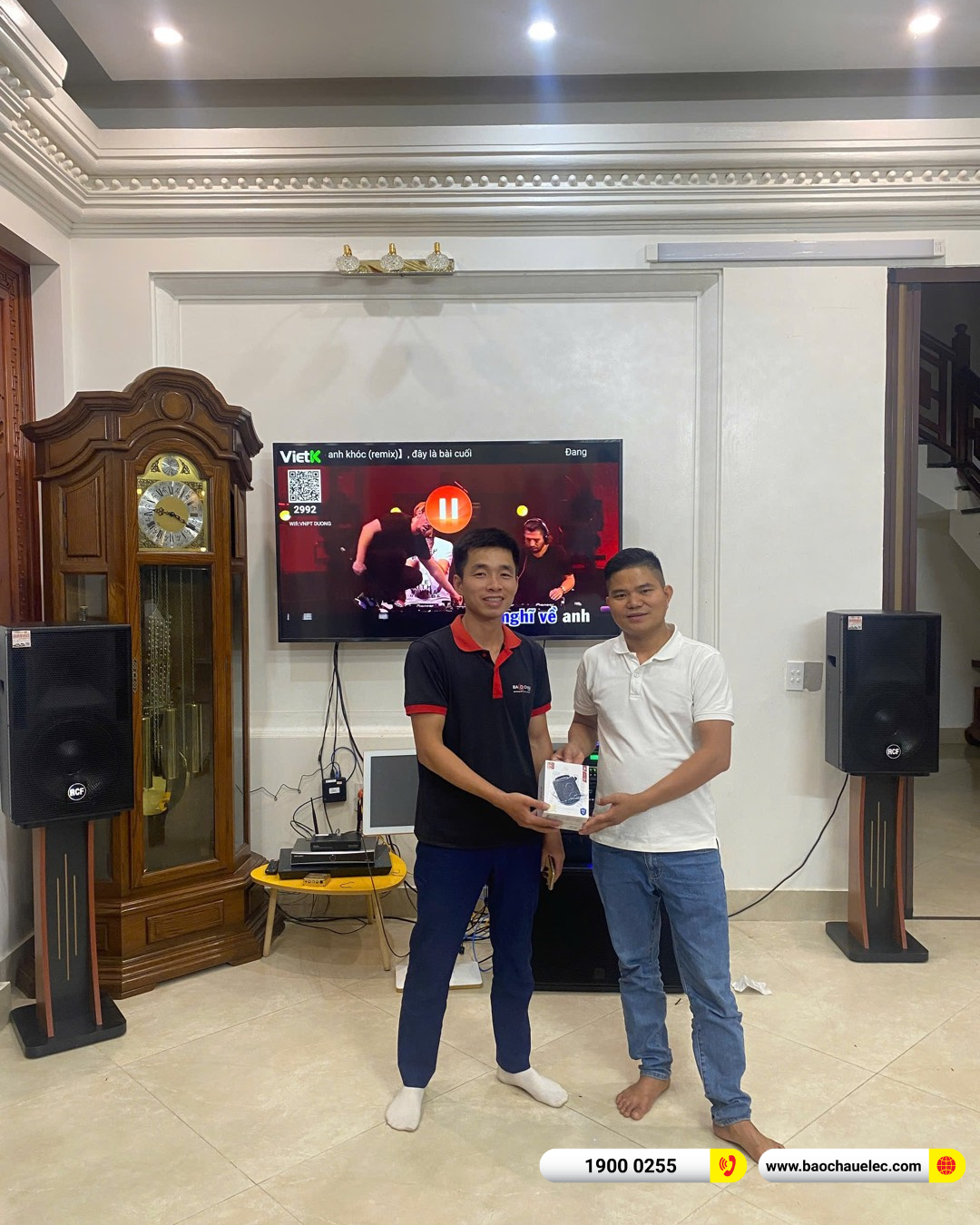 Lắp đặt dàn karaoke RCF gần 196tr cho anh Sơn tại Bắc Ninh